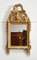 Espejo estilo Louis XVI antiguo pequeño de madera dorada, Imagen 1