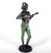 Antique Bronze Standing Music Man Sculpture by Barbedienne Fondeur, 1880s 7