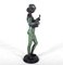 Antique Bronze Standing Music Man Sculpture by Barbedienne Fondeur, 1880s 8