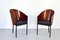 Italienische Vintage Costes Esszimmerstühle aus Emailfaut & Schichtholz von Philippe Starck, 2er Set 1
