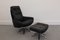 Mid-Century Leather and Tubular Chrome Lounge Chair and Ottoman Set, Set of 2 16