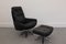 Mid-Century Leather and Tubular Chrome Lounge Chair and Ottoman Set, Set of 2, Image 16