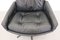 Fauteuil et Ottomane Mid-Century en Cuir et Chrome Tubulaire 2