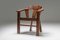Craftsman Armlehnstuhl aus Nussholz, 1960er 5