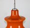 Mid-Century Orange Glass Pendant Lamp, 1970s, Image 10