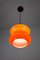 Mid-Century Orange Glass Pendant Lamp, 1970s, Image 19