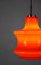 Mid-Century Orange Glass Pendant Lamp, 1970s, Image 20