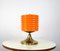 Mid-Century Orange Glass Table Lamp, 1960s 2