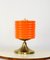 Lampe de Bureau Mid-Century en Verre Orange, 1960s 17