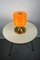 Lampada da tavolo Mid-Century in vetro arancione, anni '60, Immagine 6