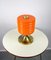 Lampada da tavolo Mid-Century in vetro arancione, anni '60, Immagine 18