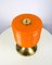 Mid-Century Orange Glass Table Lamp, 1960s, Image 16