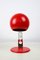 Lámpara de mesa Mid-Century en rojo, años 70, Imagen 4