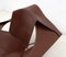 Postmoderner italienischer Leder Armlehnstuhl von Jacques Harold Pollard für Matteo Grassi, 1980er 14