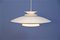 Large Danish White Ceiling Lamp from Form Light, 1970s 5