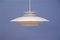Large Danish White Ceiling Lamp from Form Light, 1970s 2