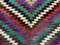 Tappeto Kilim grande vintage viola, rosso, blu e blu, Turchia, anni '50, Immagine 6