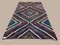 Grand Tapis Kilim Vintage Violet, Rouge, Noir et Bleu, Turquie, 1950s 2