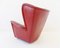 Red Leather Lounge Chair by Howard Keith for HK Furniture, 1960s 8