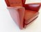 Poltrona in pelle rossa di Howard Keith per HK Furniture, anni '60, Immagine 6
