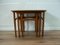 Teak Nesting Tables by Poul Hundevad for Fabian, Set of 3 5