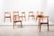 Oak and Teak Heart Chairs by Hans J. Wegner for Fritz Hansen, 1952, Set of 8 3