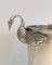 French Silver-Plated Ice Bucket with Swans Attributed to Christofle, 1940s 5