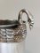 French Silver-Plated Ice Bucket with Swans Attributed to Christofle, 1940s, Image 7