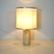 Lámpara de mesa cilíndrica de travertino, años 60, Imagen 5