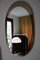 Large Mid-Century Italian Oval Mirror from Cristal Arte 11