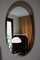Large Mid-Century Italian Oval Mirror from Cristal Arte, Image 11