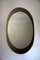 Large Mid-Century Italian Oval Mirror from Cristal Arte 8