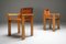 Italian Tan Leather Dining Chairs in the Style of Scarpa, 1970s, Set of 6, Image 3