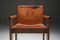 Italienische Esszimmerstühle aus Hellem Leder im Stil von Scarpa, 1970er, 6er Set 5