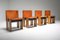 Chaises de Salon en Cuir Cognac par Tobia & Afra Scarpa, 1970s, Set de 4 11