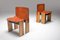 Cognac Leather Dining Chairs by Tobia & Afra Scarpa, 1970s, Set of 4 7