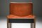 Cognacfarbene Leder Esszimmerstühle von Tobia & Afra Scarpa, 1970er, 4er Set 6