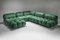 Green Velvet Modular Camaleonda Sofa by Mario Bellini for B&B Italia / C&B Italia, 1970s, Set of 4 4