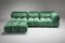 Green Velvet Modular Camaleonda Sofa by Mario Bellini for B&B Italia / C&B Italia, 1970s, Set of 4, Image 14