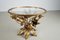 Gold Floral Side Table, 1970s 1