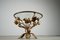 Gold Floral Side Table, 1970s, Image 5