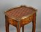 French Inlaid Marquetry Side Table, 1950s 10