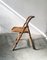 Mid-Century Bamboo Folding Chair with Brass Details, 1950s 3