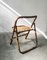 Mid-Century Bamboo Folding Chair with Brass Details, 1950s 5
