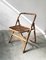 Mid-Century Bamboo Folding Chair with Brass Details, 1950s, Image 1