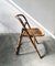Mid-Century Bamboo Folding Chair with Brass Details, 1950s 2