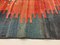 Grand Tapis Kilim Vintage en Laine Noire et Rouge, Turquie, 1950s 10