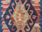 Tappeto Kilim grande vintage rosso, marrone, blu e beige, Turchia, anni '50, Immagine 5