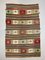 Tappeto Kilim vintage verde, rosso e beige, Turchia, anni '50, Immagine 4