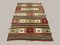 Tappeto Kilim vintage verde, rosso e beige, Turchia, anni '50, Immagine 1